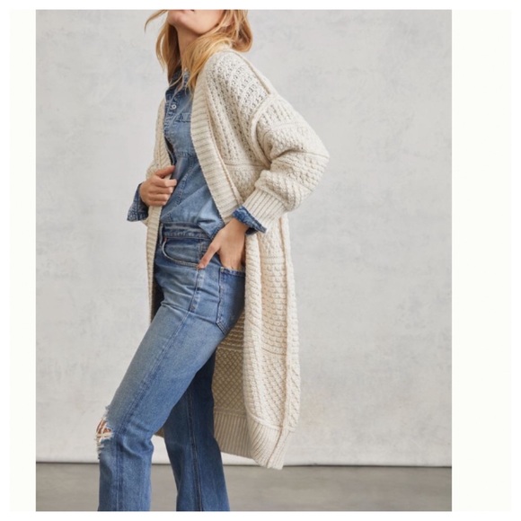 Anthropologie Sweaters - Anthro Selena Longline Open Slouchy Cardigan M